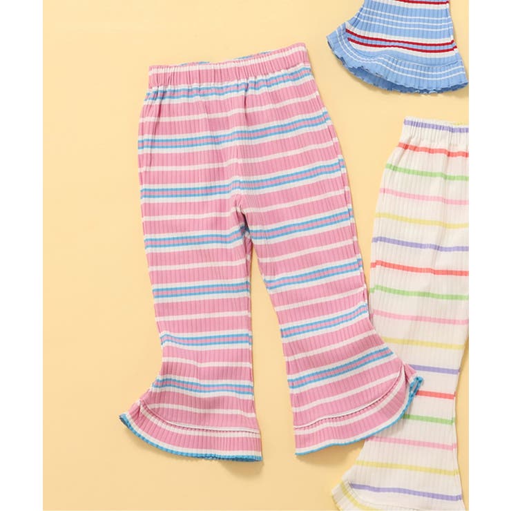 ピンク | 【リンク】メロウリブフレアパンツ  10分丈 | F.O.Online Store