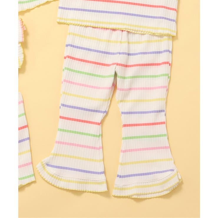 レインボー | 【リンク】メロウリブフレアパンツ  10分丈 | F.O.Online Store