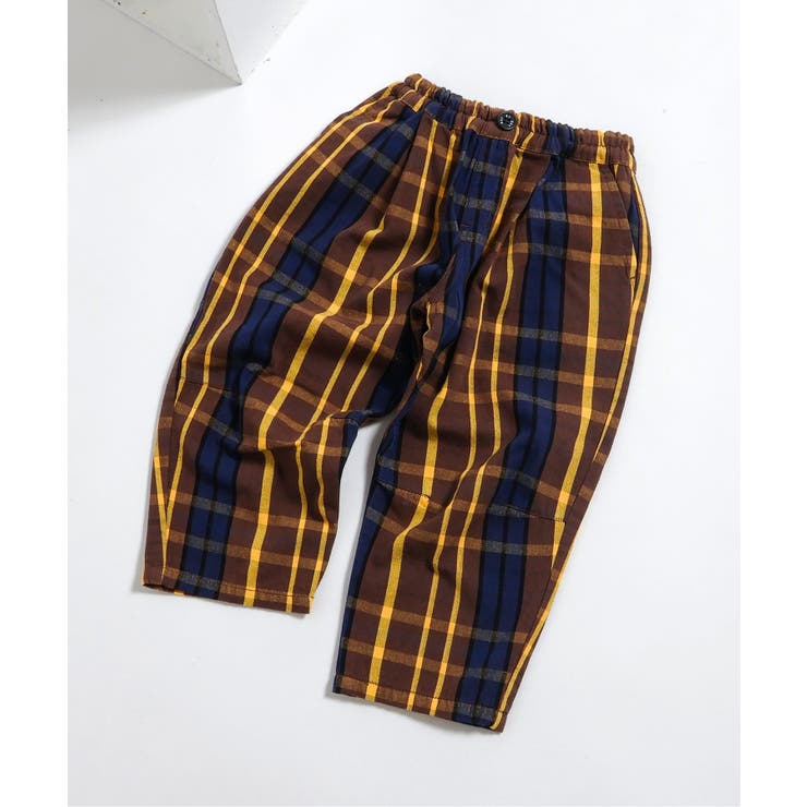 ブラウン | ワイドタックパンツ  10分丈 | F.O.Online Store