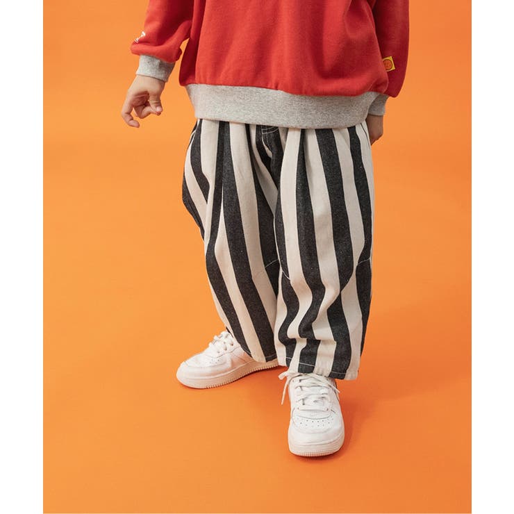 ストライプ柄 | ワイドタックパンツ  10分丈 | F.O.Online Store