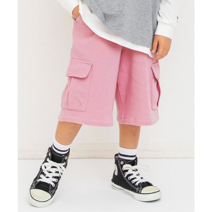 ピンク | ワイドカットカーゴパンツ  6分丈 | F.O.Online Store