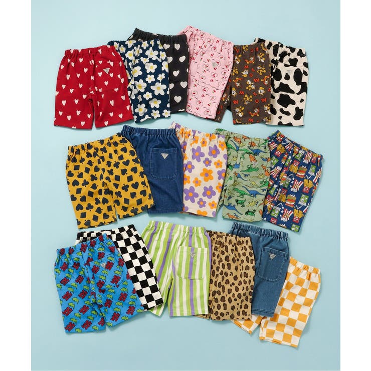 WEB限定  DAISUKI総柄ハーフパンツ  5分丈 | F.O.Online Store | 詳細画像2 