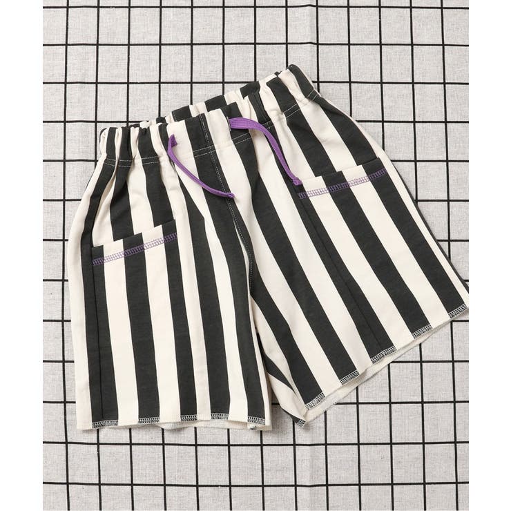 ブラック | カラバリ切替ポケットカットソーパンツ  4分丈 | F.O.Online Store