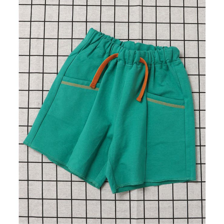 グリーン | カラバリ切替ポケットカットソーパンツ  4分丈 | F.O.Online Store