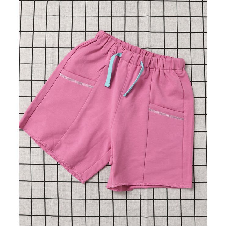 ピンク | カラバリ切替ポケットカットソーパンツ  4分丈 | F.O.Online Store
