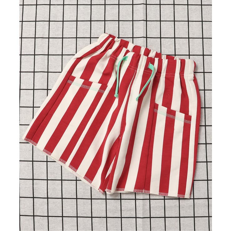 レッド | カラバリ切替ポケットカットソーパンツ  4分丈 | F.O.Online Store