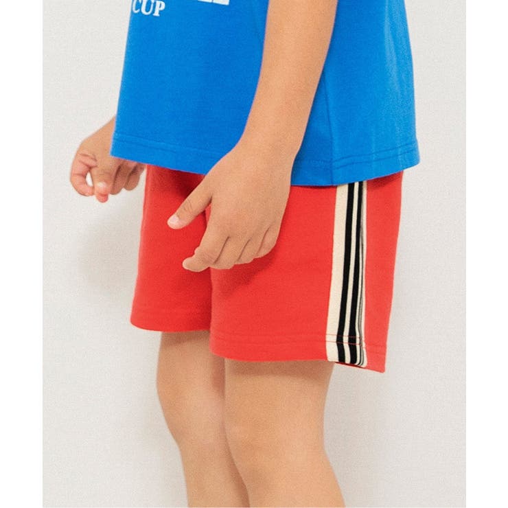 レッド | WEB限定  ラインハーフパンツ  4分丈 | F.O.Online Store