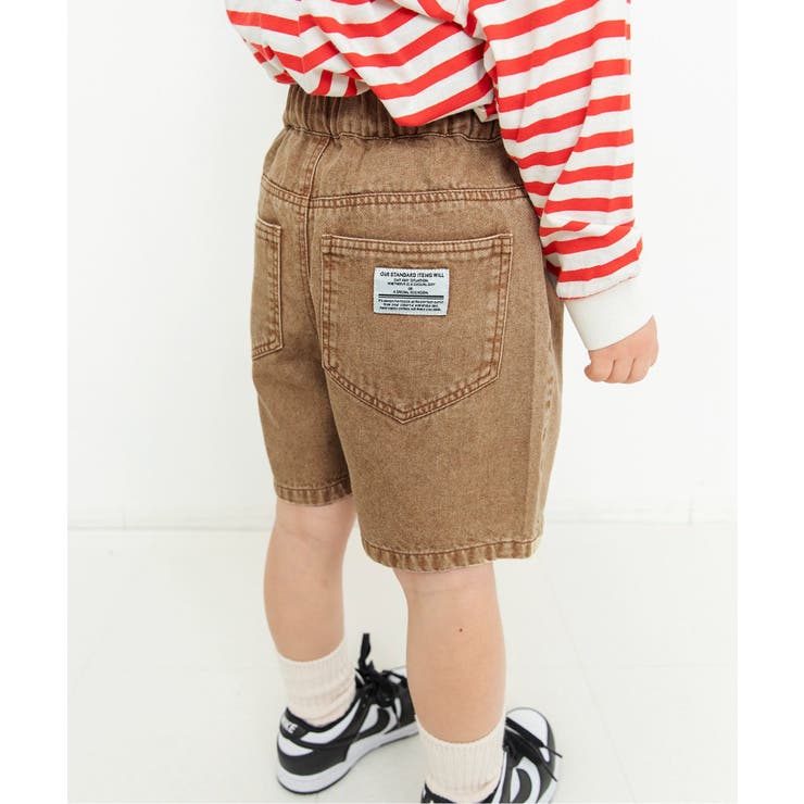 ベージュ | カラーデニムハーフパンツ  5分丈 | F.O.Online Store