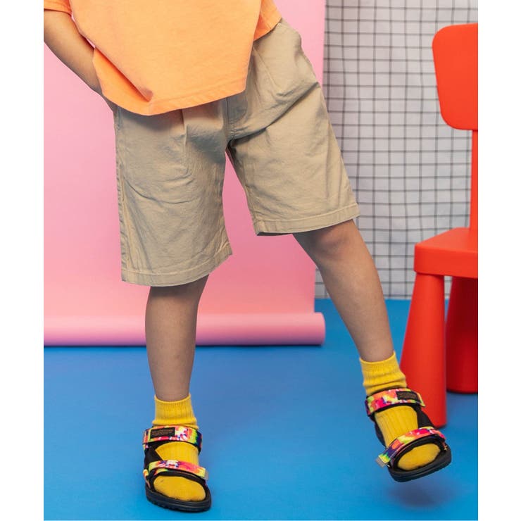 ベージュ | ワンタックハーフパンツ  5分丈 | F.O.Online Store
