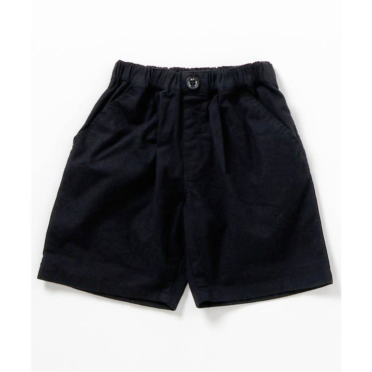 ブラック | ワンタックハーフパンツ  5分丈 | F.O.Online Store