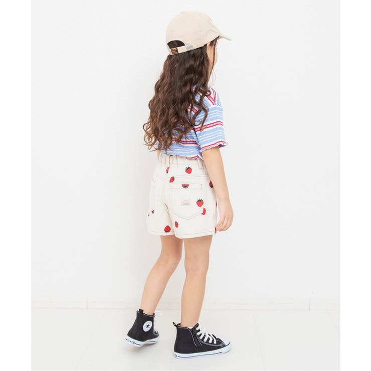 刺繍デニムショートパンツ ショート丈[品番：FOKK0026620]｜F.O.Online