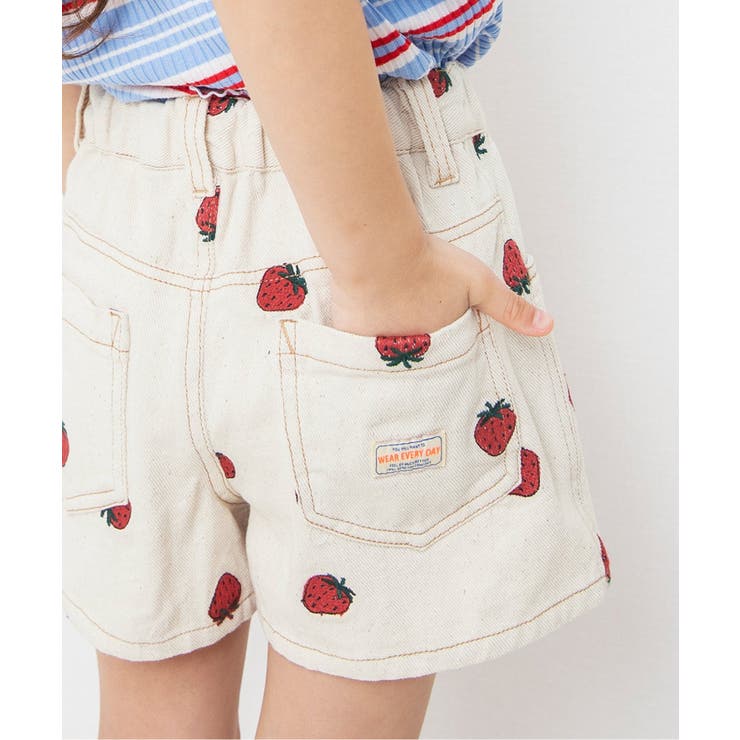 刺繍デニムショートパンツ ショート丈[品番：FOKK0026620]｜F.O.Online