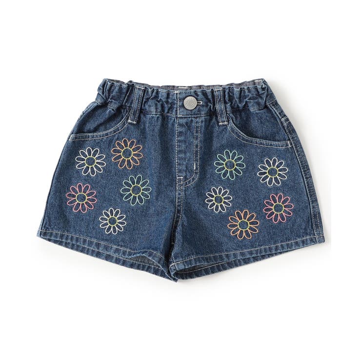 刺繍デニムショートパンツ ショート丈[品番：FOKK0026620]｜F.O.Online