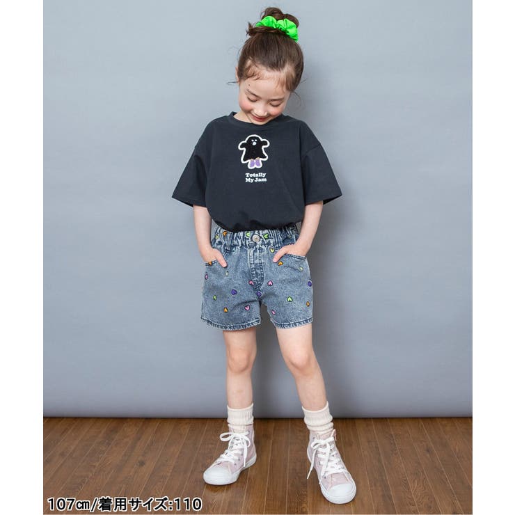 刺繍デニムショートパンツ ショート丈[品番：FOKK0026620]｜F.O.Online