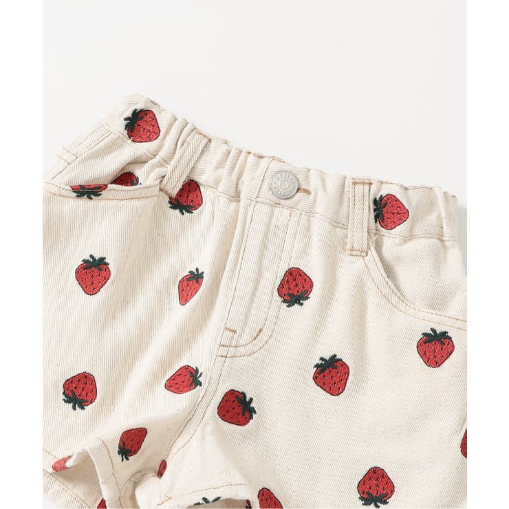 刺繍デニムショートパンツ ショート丈[品番：FOKK0026620]｜F.O.Online