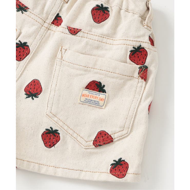 刺繍デニムショートパンツ ショート丈[品番：FOKK0026620]｜F.O.Online