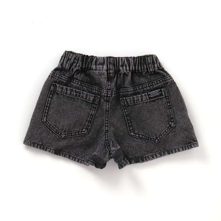 刺繍スタッズ付きダークデニムショートパンツ 24インチ 1.jpg