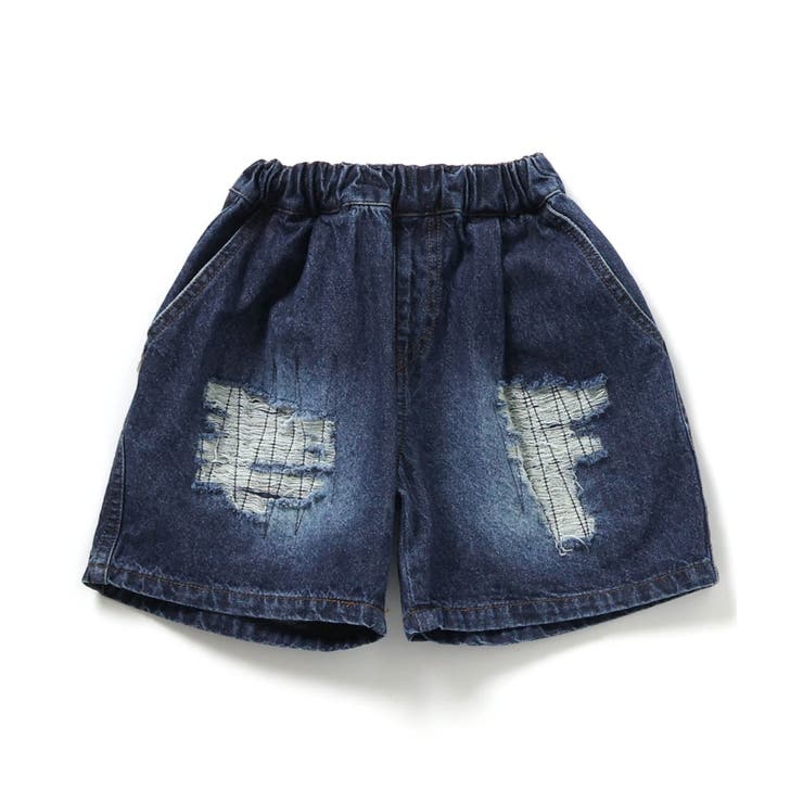 WEB限定  ダメージデニムハーフパンツ  5分丈 | F.O.Online Store | 詳細画像2 