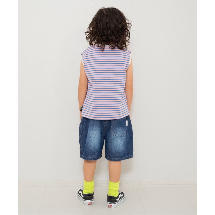 WEB限定  ダメージデニムハーフパンツ  5分丈 | F.O.Online Store | 詳細画像4 