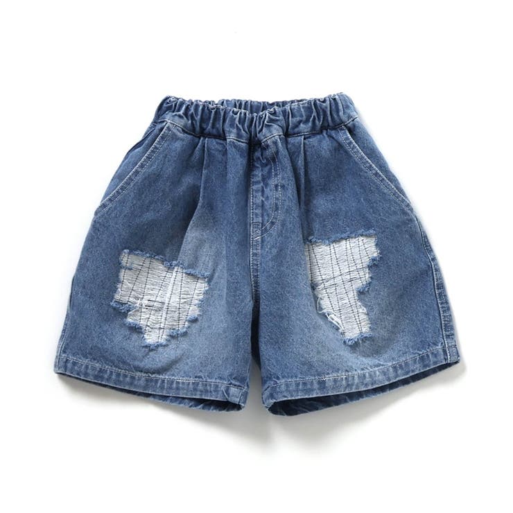 WEB限定  ダメージデニムハーフパンツ  5分丈 | F.O.Online Store | 詳細画像7 