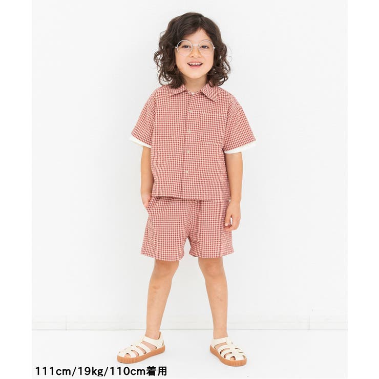 【リンク】ギンガムチェックタックパンツ  5分丈 | F.O.Online Store | 詳細画像9 