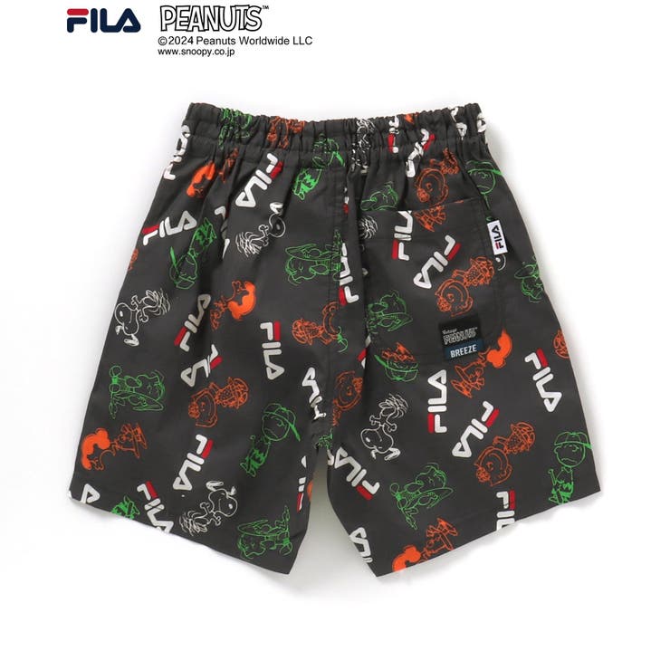 WEB限定 PEANUTS×FILA(フィラ)コラボ 総柄ハーフパンツ[品番