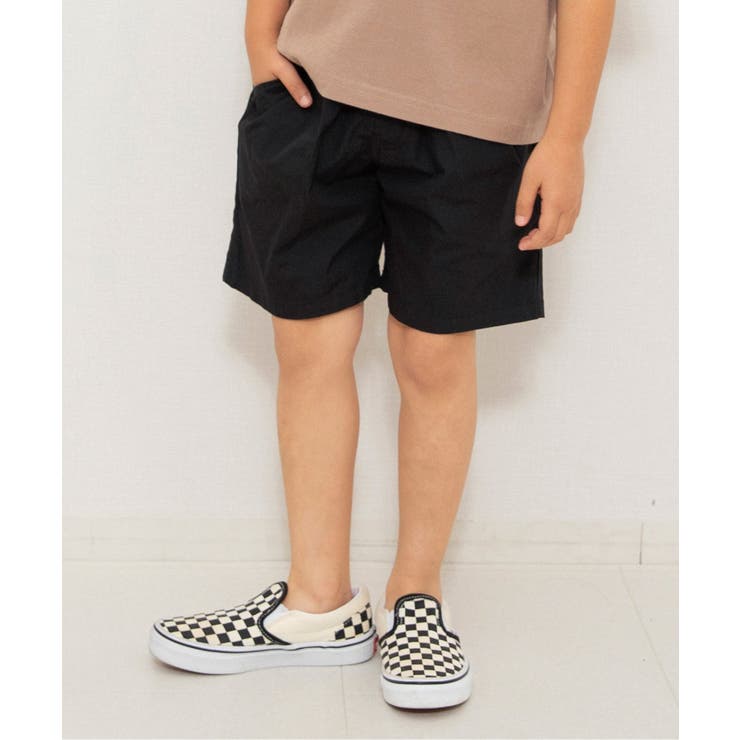 ブラック | WEB限定  タックハーフパンツ  5分丈 | F.O.Online Store
