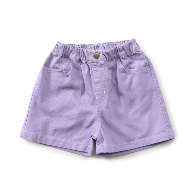 パープル | WEB限定  KUDOZ.B ステッチ配色ハーフパンツ | F.O.Online Store