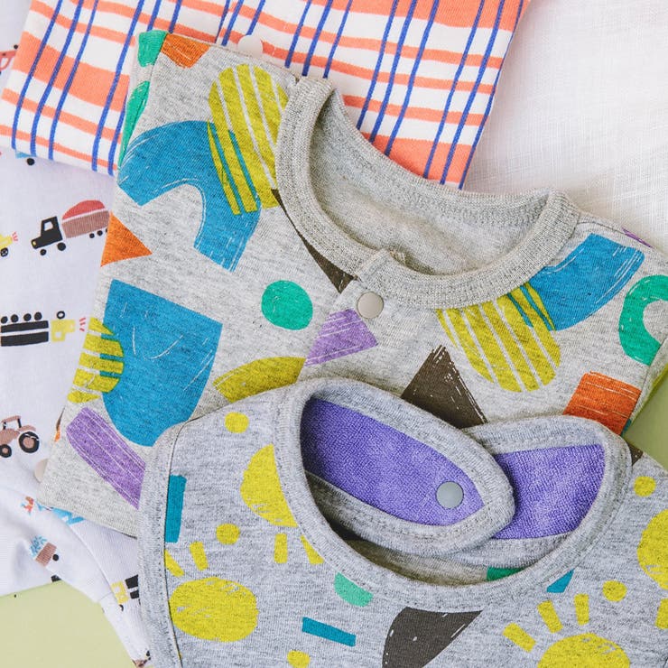 グレー | 総柄ロンパス マイファーストブリーズ | F.O.Online Store