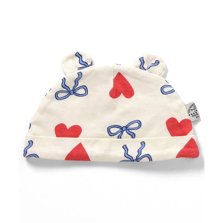 レッド | 総柄耳付き帽子 マイファーストブリーズ | F.O.Online Store