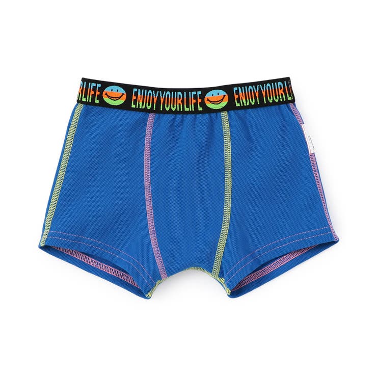 ブルー | ジャガードゴム メッシュ無地パンツ | F.O.Online Store