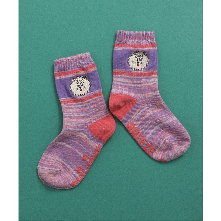 ピンク | BREEZY CATS ワンポイントソックス | F.O.Online Store