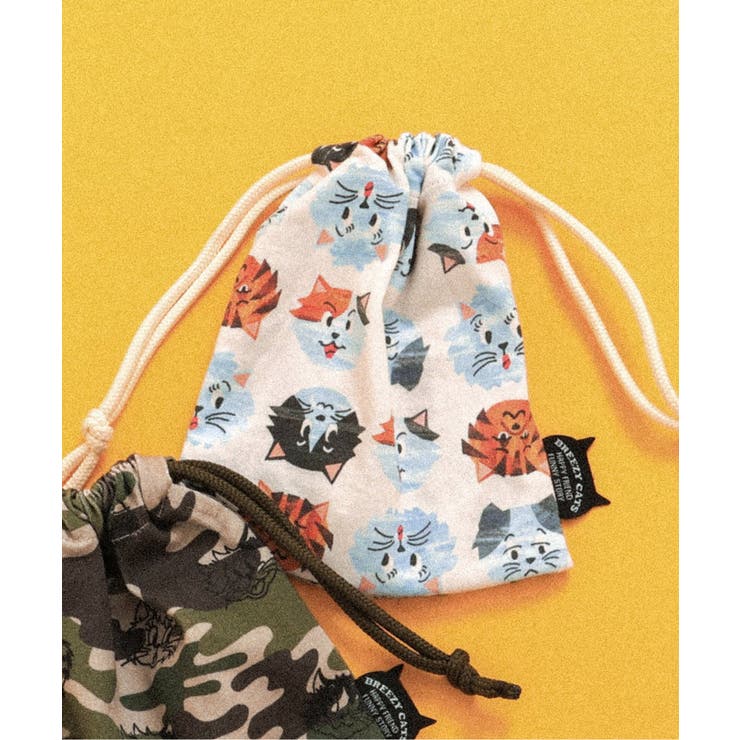 キナリ | BREEZY CATS 総柄巾着 | F.O.Online Store