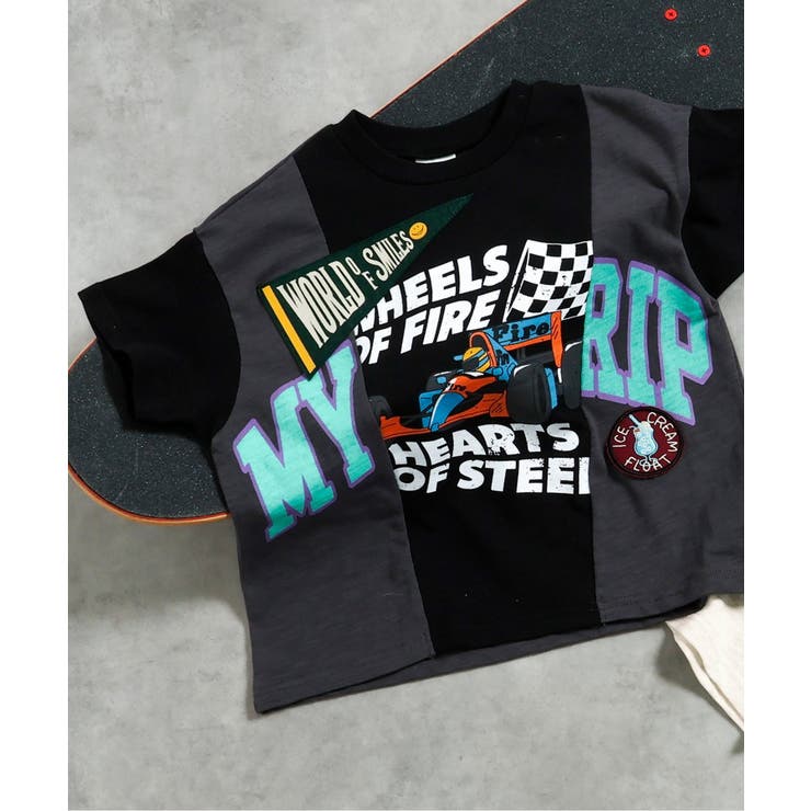 ブラック | リメイクドッキングTシャツ | F.O.Online Store