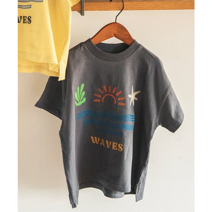 チャコール | リゾート刺繍Tシャツ | F.O.Online Store