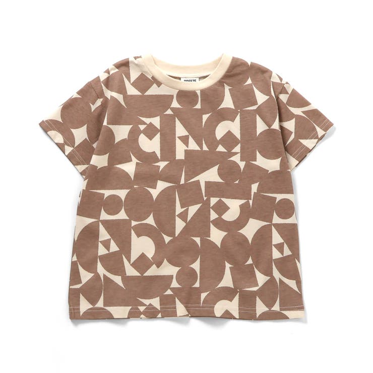 ベージュ | 【リンク】総柄Tシャツ | F.O.Online Store