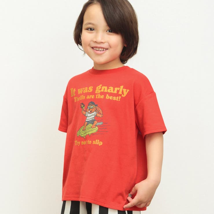 レッド | もっとスズシー サーフモチーフTシャツ | F.O.Online Store