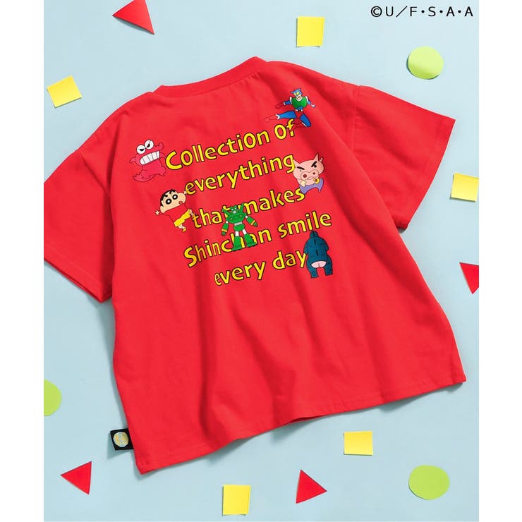 レッド | 【リンク】クレヨンしんちゃん 4柄グラフィックTシャツ  | F.O.Online Store
