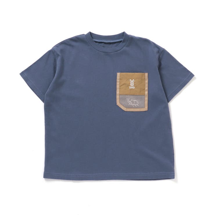 Tシャツ ポケット オリジナル プレイ コムデギャルソン ネイビー