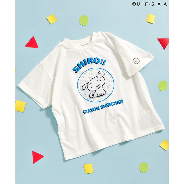 オフホワイト | クレヨンしんちゃん サガラワッペンTシャツ  | F.O.Online Store