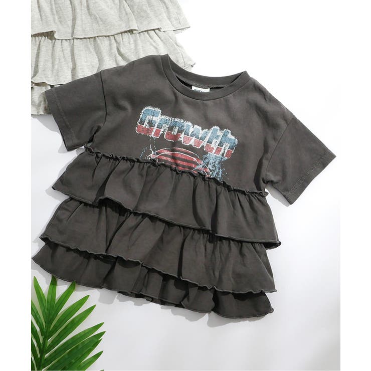 チャコール | ティアードTシャツ | F.O.Online Store