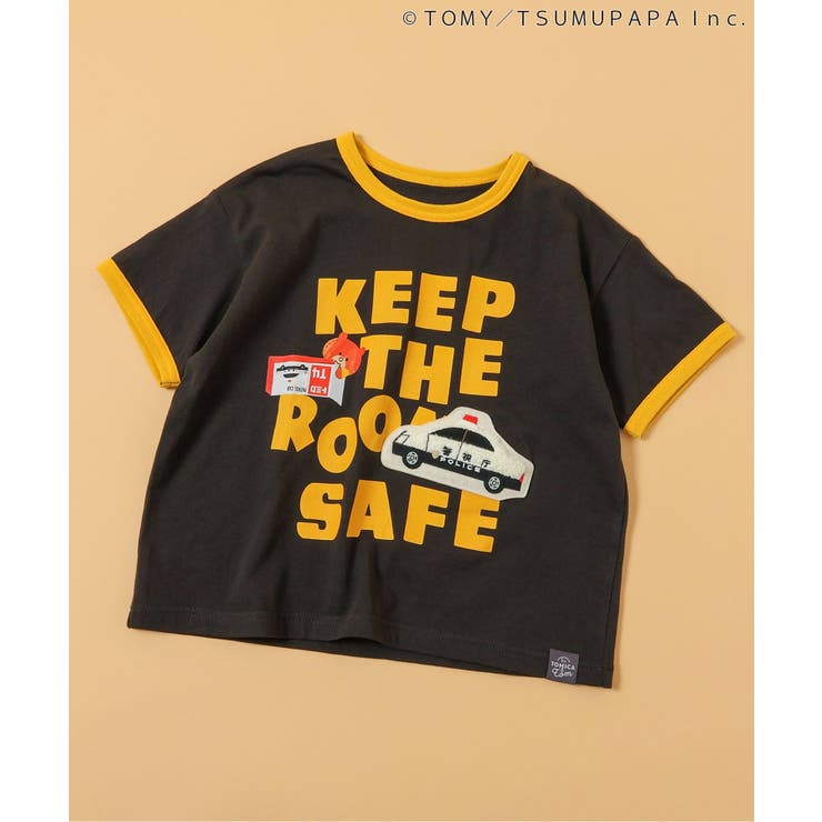 チャコール | トミカとトム リンガーTシャツ | F.O.Online Store