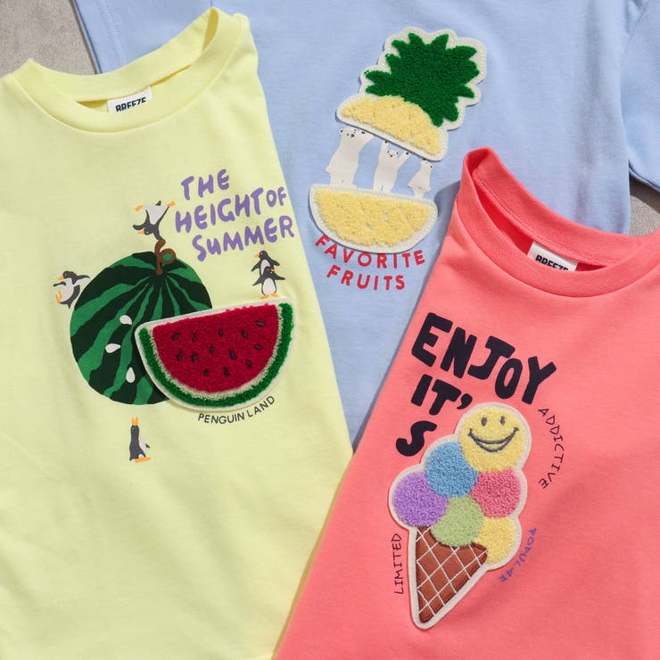 接触冷感・吸水速乾】3柄4色サガラワッペンTシャツ[品番