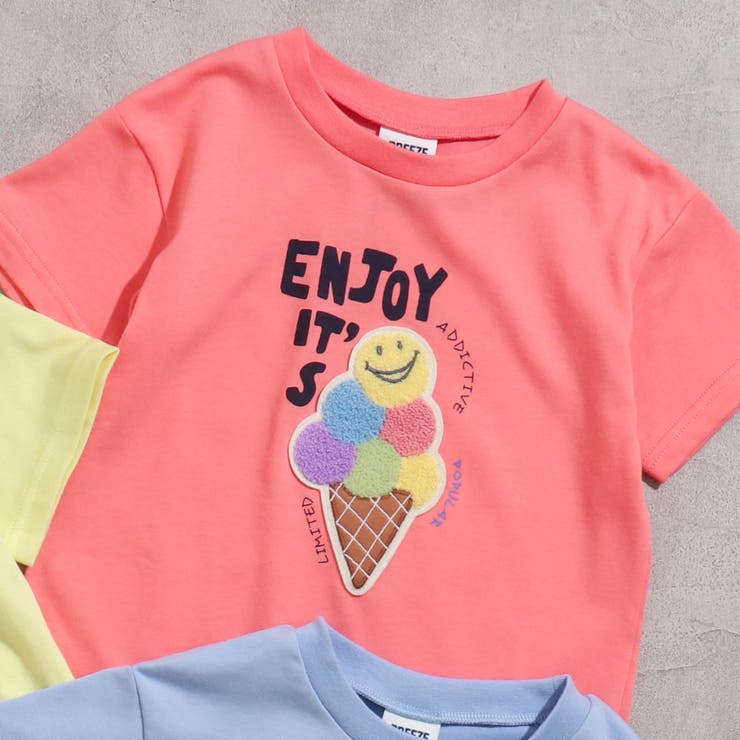 接触冷感・吸水速乾】3柄4色サガラワッペンTシャツ[品番
