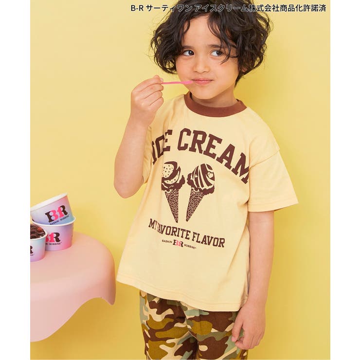 ベージュ | 【リンク】サーティワン グラフィックアートTシャツ(キッズサイズ) | F.O.Online Store