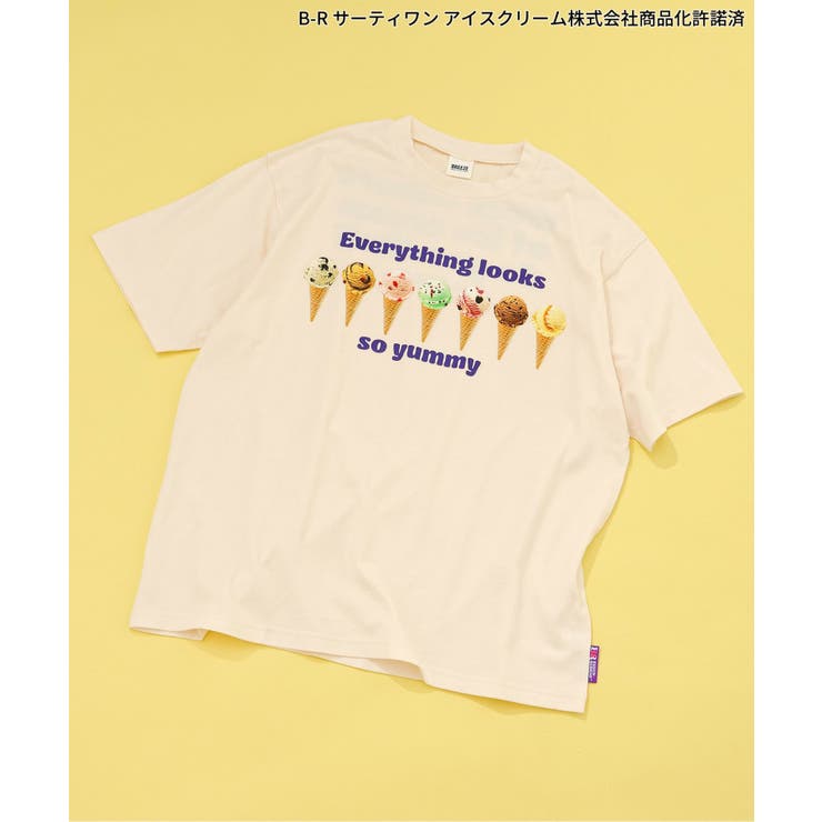 オフホワイト | 【リンク】サーティワン グラフィックアートTシャツ(大人サイズ） | F.O.Online Store