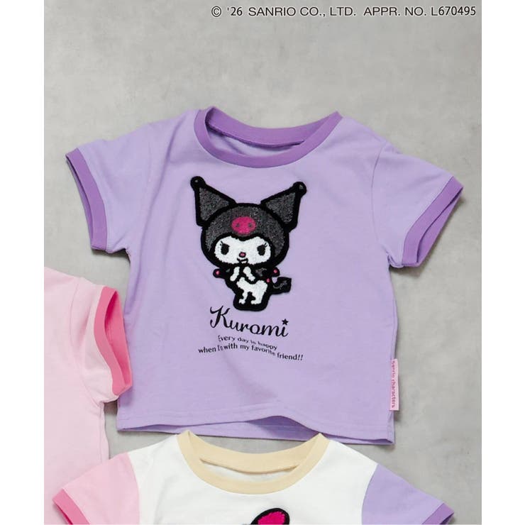 パープル | サンリオキャラクターズ サガラワッペンTシャツ | F.O.Online Store