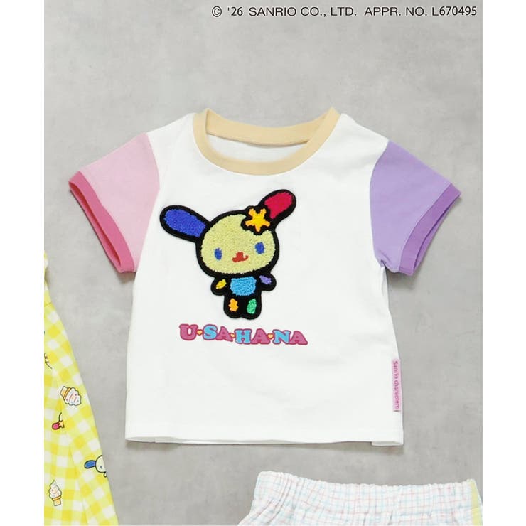 レインボー | サンリオキャラクターズ サガラワッペンTシャツ | F.O.Online Store
