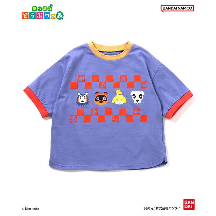 ブルー | あつまれ どうぶつの森 リンガーTシャツ | F.O.Online Store
