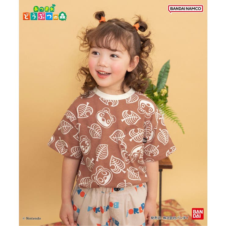 あつまれ どうぶつの森 総柄ポケットTシャツ | F.O.Online Store | 詳細画像1 